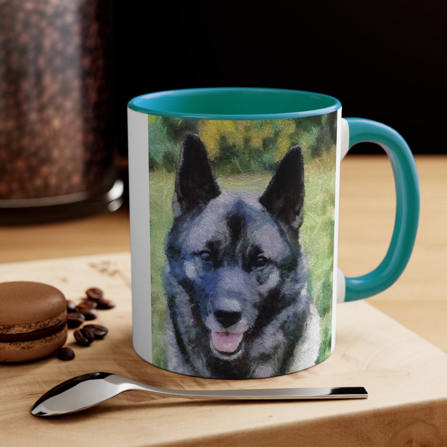 Norwegian Elkhound Accent Coffee Mug, 11oz