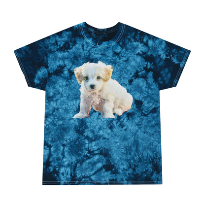 Bichon Frise Unisex Cotton Tie-Dye Tee, Crystal