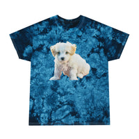 Bichon Frise Unisex Cotton Tie-Dye Tee, Crystal