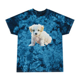 Bichon Frise Unisex Cotton Tie-Dye Tee, Crystal