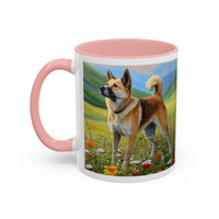 Korean Jindo  Ceramic Accent Mug, 2 sizes