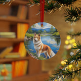 Norrbottenspets Christmas Tree  Metal Ornaments