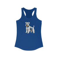 White Schnauzer Women's Classic Racerback Tank