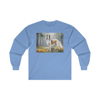 Borzoi 'Russian Wolfhound' Cotton Long Sleeve Tee