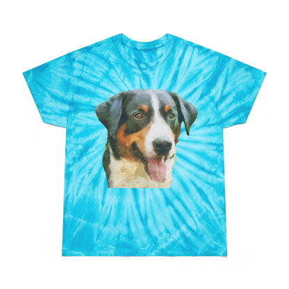 Appenzeller Sennenhund Unisex Cotton Tie-Dye Tee, Cyclone