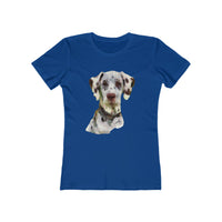 Dalmatian 'Impressionistic'  - Women's Slim Fit Ringspun Cotton T-Shirt