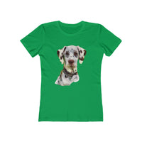 Dalmatian 'Impressionistic'  - Women's Slim Fit Ringspun Cotton T-Shirt