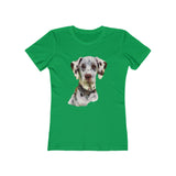 Dalmatian 'Impressionistic'  - Women's Slim Fit Ringspun Cotton T-Shirt