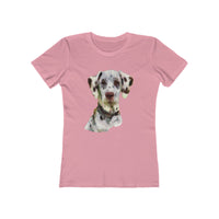 Dalmatian 'Impressionistic'  - Women's Slim Fit Ringspun Cotton T-Shirt