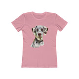 Dalmatian 'Impressionistic'  - Women's Slim Fit Ringspun Cotton T-Shirt
