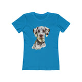Dalmatian 'Impressionistic'  - Women's Slim Fit Ringspun Cotton T-Shirt