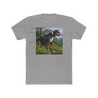 Mountain Cur - Men's Fitted Cotton Crew Tee