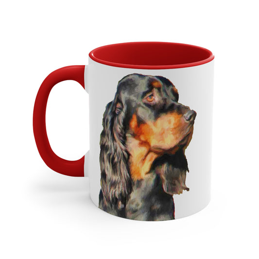 Gordon Setter Accent Coffee Mug, 11oz - Sip in Style!