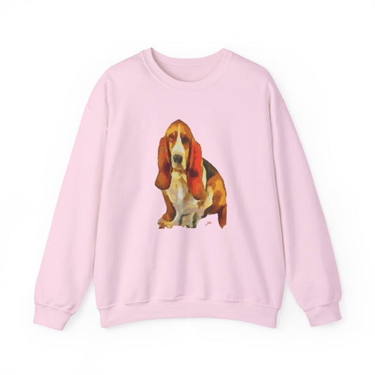 Basset Hound 'Lautrec' Unisex Crewneck Sweatshirt