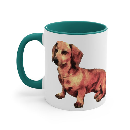 Dachshund 'Simone' Ceramic Accent Coffee Mug, 11oz