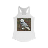 Snowy White Owl - Women's Racerback Tank