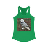 Snowy White Owl - Women's Racerback Tank