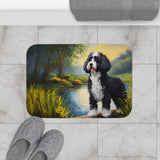 Portuguese Water Dog Bathroom Rug Mat