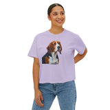 American English Coonhound Women's Oversized Boxy Tee