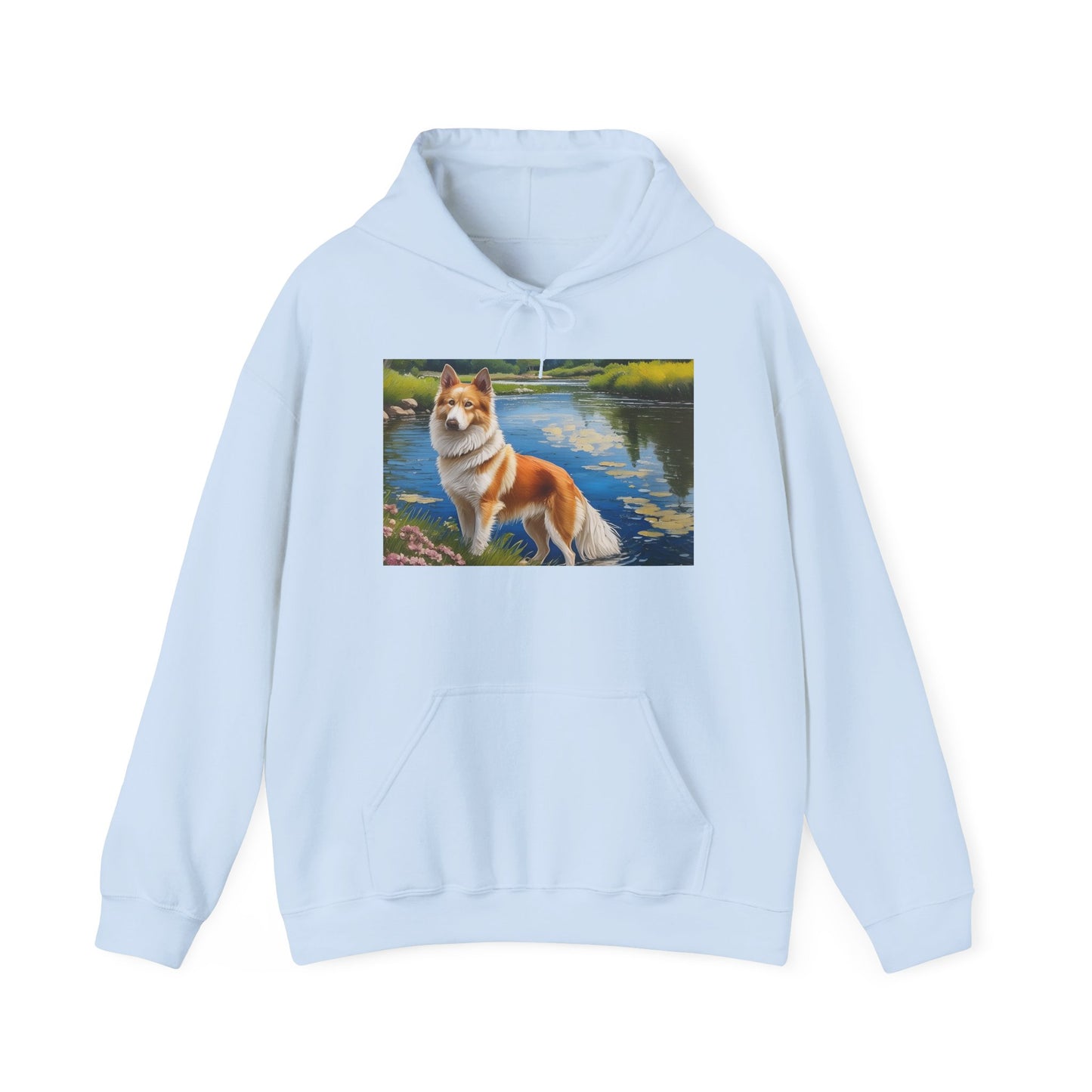 Norrbottenspets Unisex 50/50 Hooded Sweatshirt