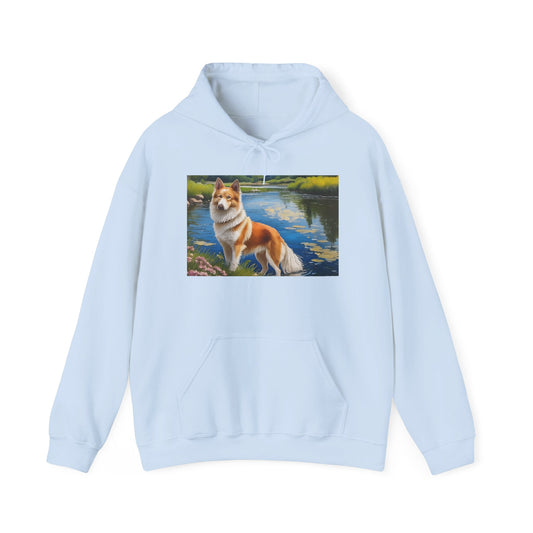 Norrbottenspets Unisex 50/50 Hooded Sweatshirt
