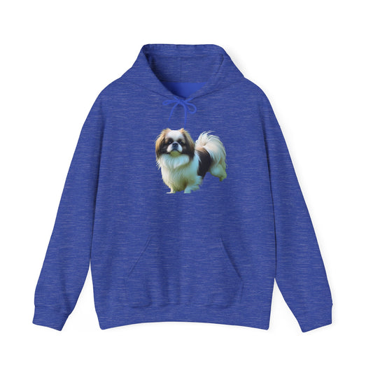 Japanese Chin Unisex 50/50 Hooded Sweatshirt