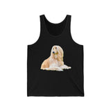 Afghan Hound Unisex Jersey Tank Top