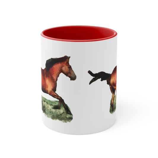 Horse 'Sam' Accent Coffee Mug, 11oz