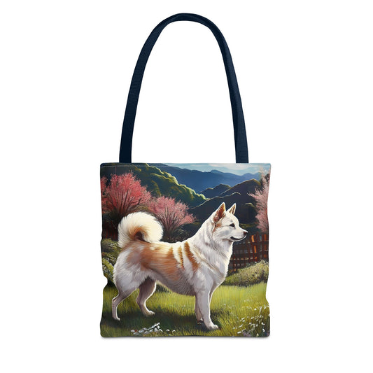 Kishu Ken Polyester Tote Bag - Adventure Awaits!