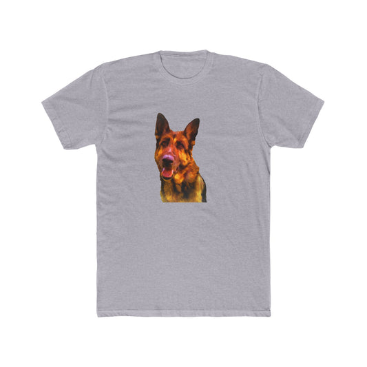 German Shepherd 'Bayli' Men's Fitted Cotton Crew Tee