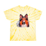 Collie - Rough Coated Unisex Tie-Dye Tee, Cyclone