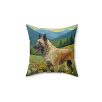 Belgian Laekenois Spun Polyester Throw  Pillow