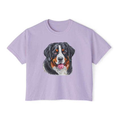 Bernese Mountain Dog Women's Oversized Boxy Tee