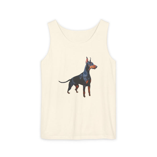 Doberman Pinscher #1  --  Unisex Relaxed Fit Garment-Dyed Tank Top