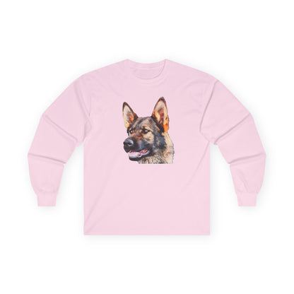 German Shepherd 'Hans' Unisex Cotton Long Sleeve Tee