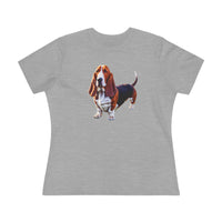 Basset Hound  --  Women's Relaxed Fit Cotton Tee