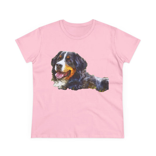 Bernese Mountain Dog Women's Midweight Cotton Tee