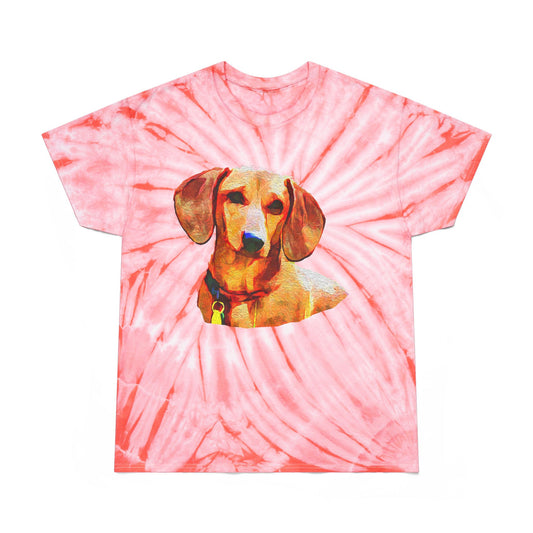 Dachshund 'Daisy' Unisex Cotton Tie-Dye Tee, Cyclone