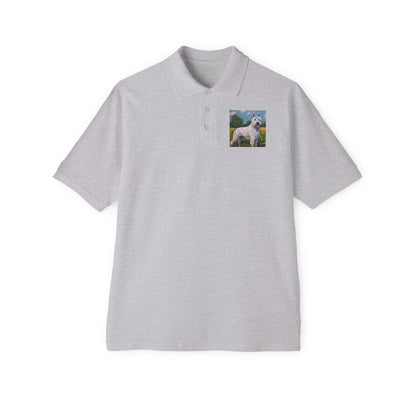 Bouvier des Ardennes Men's Piqué Polo Shirt