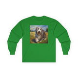 Bearded Collie  Cotton Long Sleeve Tee