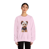 Yorkshire Terrier (Yorkie) 'Lupis' Unisex  50/50 Crewneck Sweatshirt