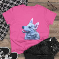 Norwegian Buhund Women's Midweight Cotton Tee