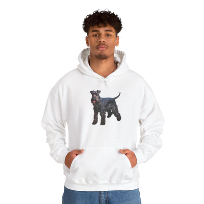 Kerry Blue Terrier 50/50 Hooded Sweatshirt