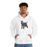 Kerry Blue Terrier 50/50 Hooded Sweatshirt