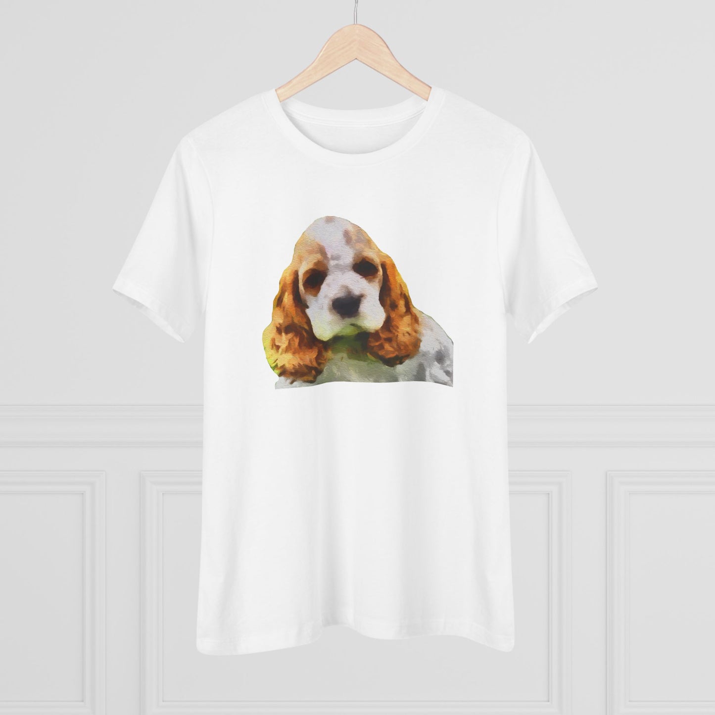 Cocker Spaniel 'Hogan' Women's Relaxed Fit Cotton Tee