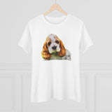 Cocker Spaniel 'Hogan' Women's Relaxed Fit Cotton Tee