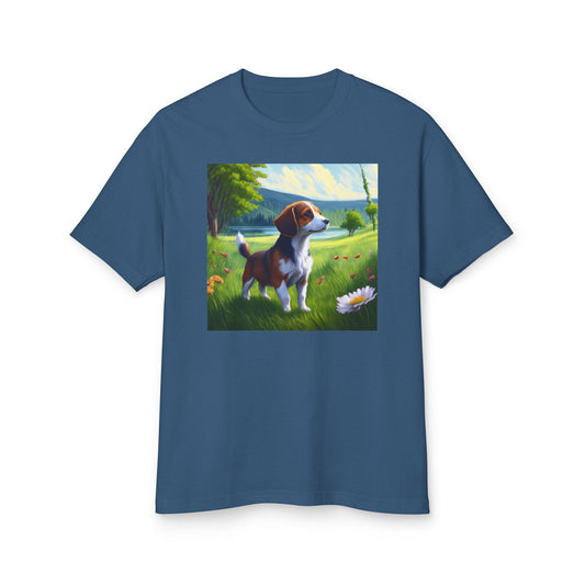 Drever Puppy - Unisex Relaxed Fit Heavyweight Cotton Tee
