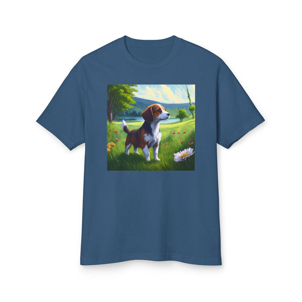 Drever Puppy - Unisex Relaxed Fit Heavyweight Cotton Tee