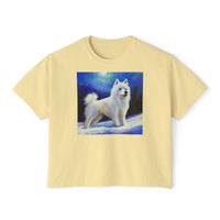 American Eskimo Dog Women's Oversized Boxy Tee