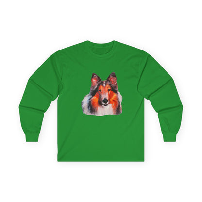Rough Coated Collie Unisex Cotton Long Sleeve Tee